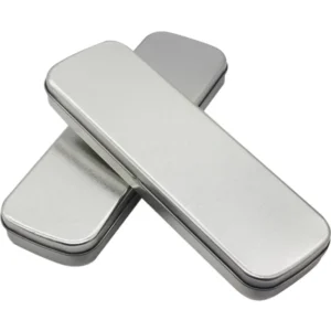 1pc Sleek Metal Pencil Case