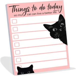 Funny Black Cat Lover'S List of Things to Do Today